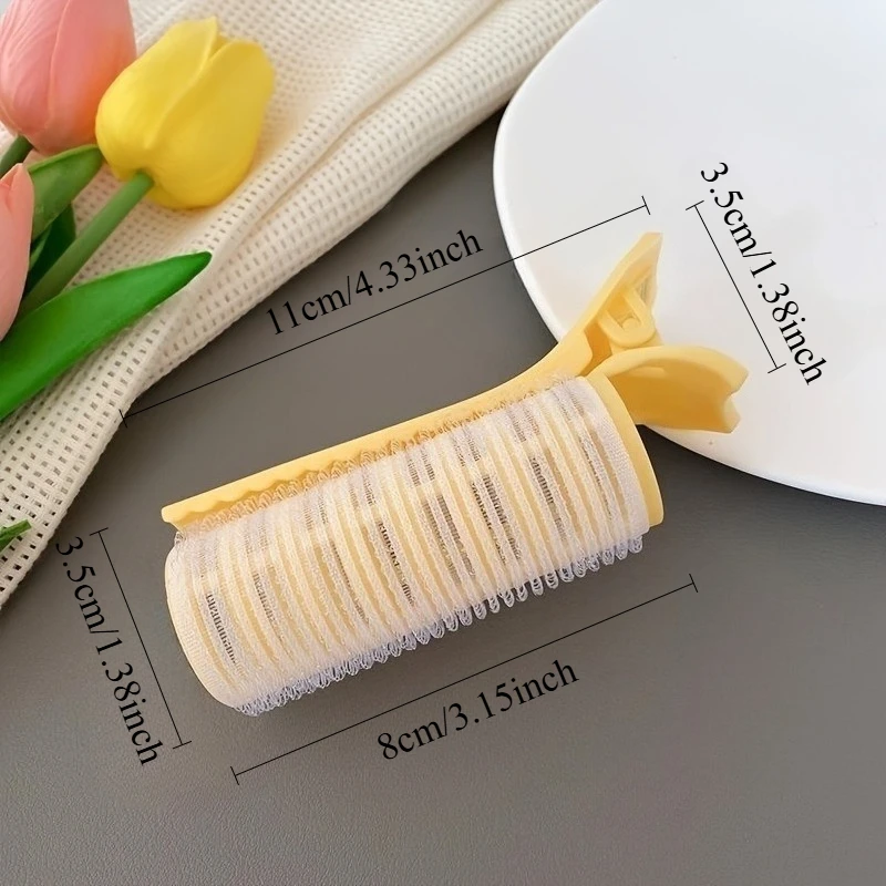 Natural Curl Hair Roller with Clip - No Heat, DIY Styling Tool for Long and Short Hair, Volume Enhancing Waves