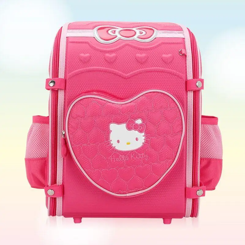 Crianças mochila proteção espinhal à prova dwaterproof água mochila dos desenhos animados olá kittys boa aparência de alta capacidade mochila moda presente