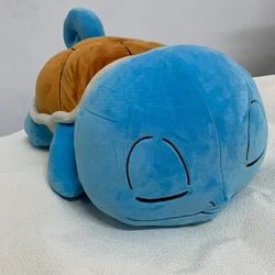 Muñecos de peluche de Pokémon Sleepy Squirtle para niños y niñas, juguete gigante de felpa suave, 45cm, alta calidad, regalos de cumpleaños y Navidad