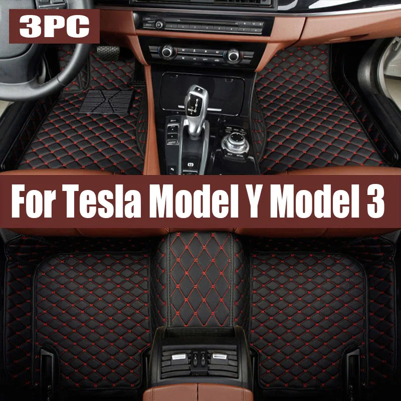 

Car Floor Mats for Tesla Model Y Model 3 2021 2022 2023 2024 TPE Waterproof Non-Slip Floor Liners Right Rudder Floor Pad RHD