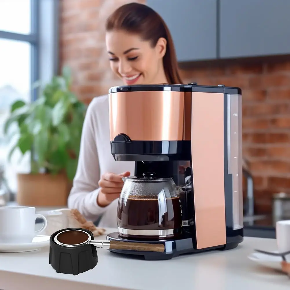 Estación de apisonamiento de café de silicona para Ninja Luxe, soporte para portafiltro, tapete para apisonador de café, almohadilla de esquina, accesorios de soporte