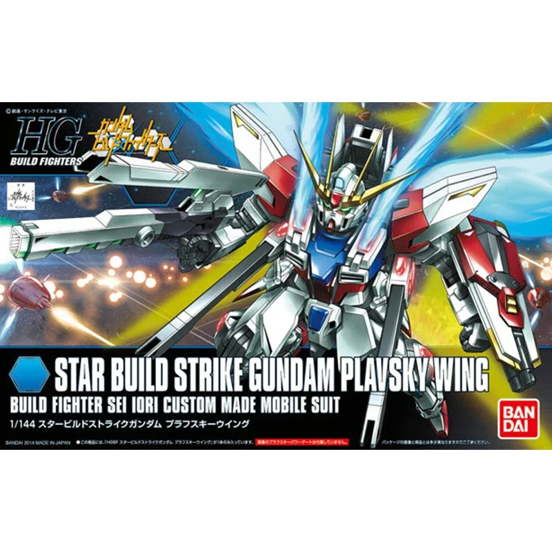 Bandai Genuine Gundam Model Garage Kit HGBF Series 1/144 STAR BUILD STRIKE GUNDAM PLAVSKY WING Anime Action Figure Toys for Boys