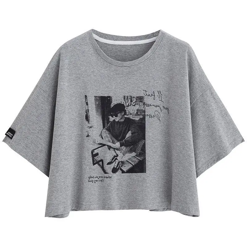 

Oversized T-shirts for Women Summer Trend Thin Short Tops Loose Casual Versatile Short Sleeved T Shirt Fashion Design Print Tees