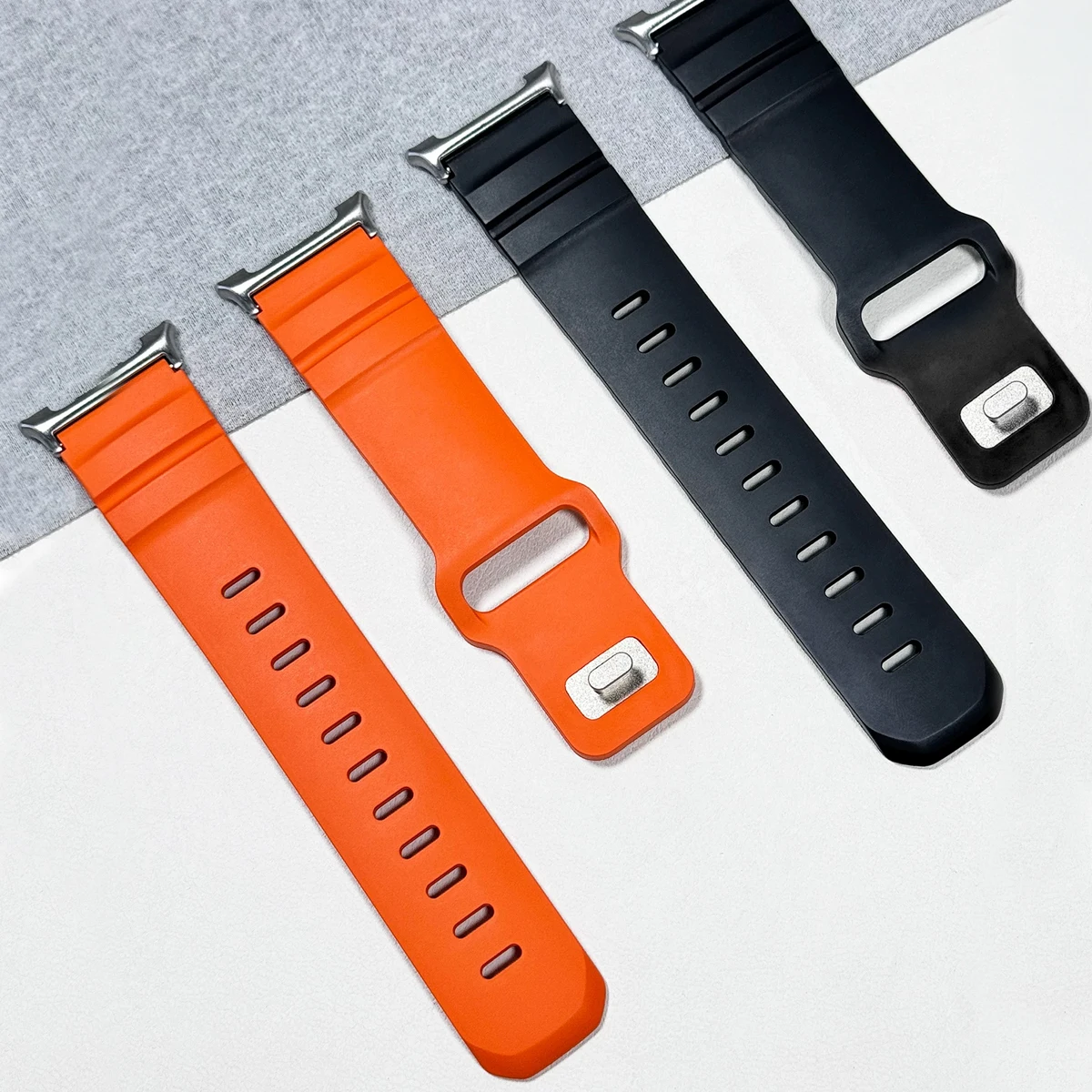 Pulseira de Silicone Macia para Samsung Galaxy Ultra 2025 47mm, Faixa Respirável para Galaxy Watch Ultra 2024
