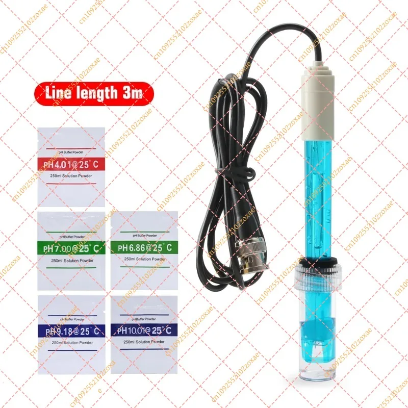 TPH01120 Lab Grade Composite PH Electrode BNC Probe Sensor for Hydroponics Aquarium Swimming Pool Water Quality Tester