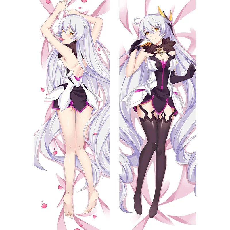 60x180cm Game Honkai Impact 3 Dakimakura Kiana Kaslana Printed Pillow Case Bedroom Hugging Body Pillow Cover