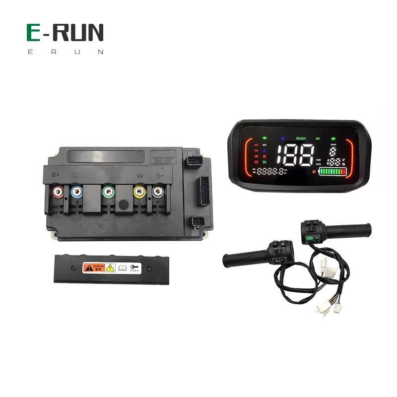 LANDE EM100 130A Controller With New DKD LCD Speedometer Display -T08 Throttle Kits