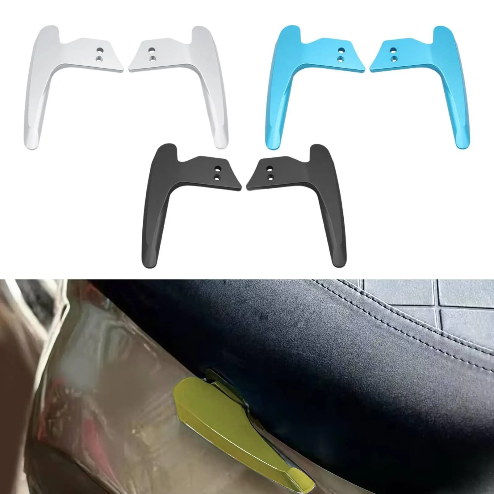 Aluminum Alloy Motorcycle Rear Passenger Handle Sturdy Grab Bar Rail Practical Tail Armrest for Vespa Sprint