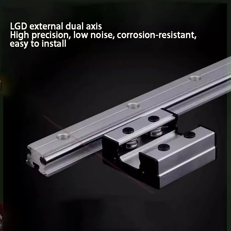 مسار خارجي مزدوج المحور قابل للتخصيص، مسار مربع، شريحة دوارة عالية السرعة، دليل خطي
