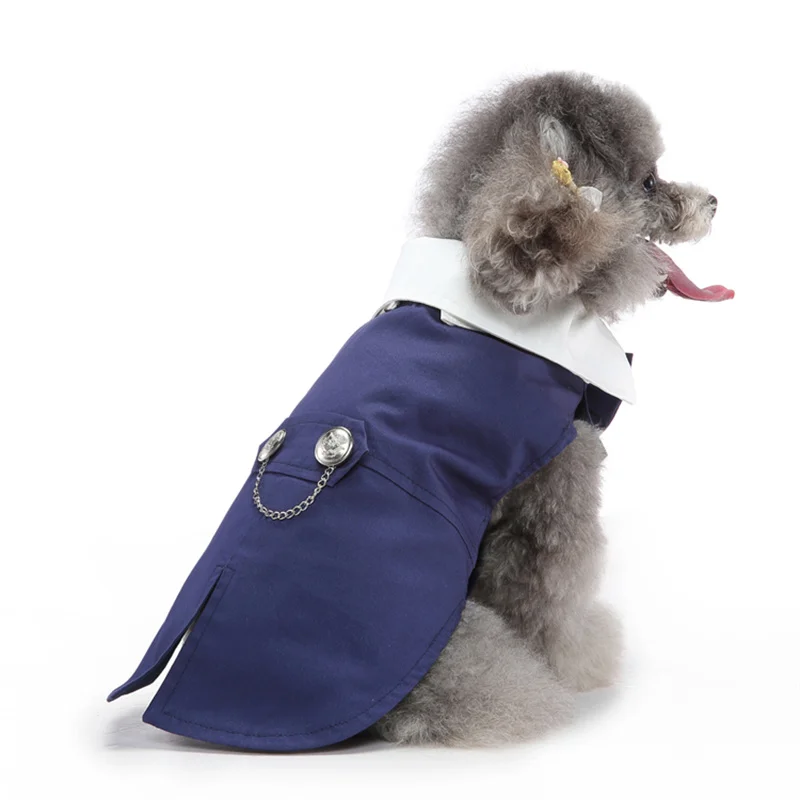 Luxuriöses Herren-Haustierkostüm für kleine Hunde – Hochwertiger Welpen-Frackanzug für Chihuahua, Malteser und andere Haustiere – Hochzeitskleidung – Detail 6