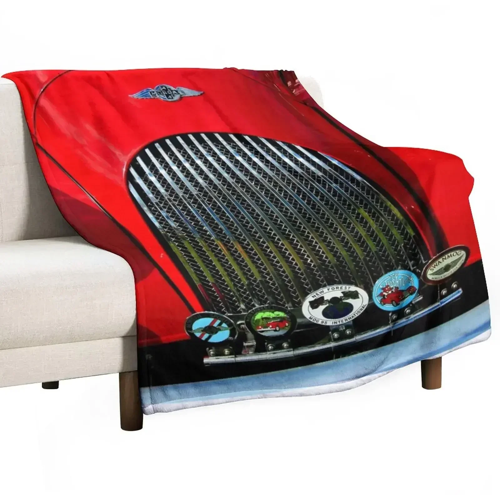 Morgan Classic Sports Motor Car Throw Blanket Vintage blankets ands for winter Sofa Quilt warm for winter Luxury Blankets