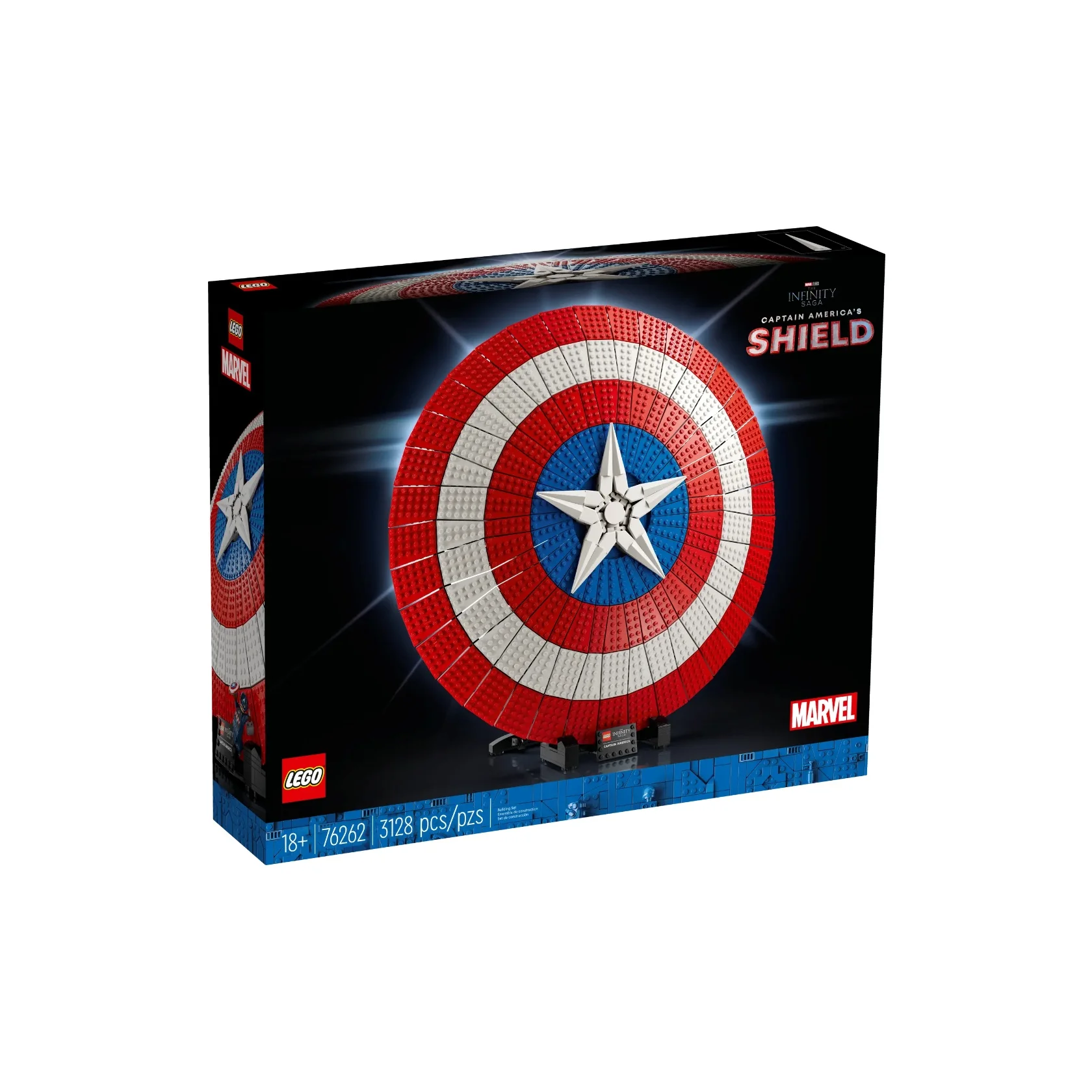 LEGO x MARVEL Super Hero Collection Captain America's Shield Building Blocks 3128pcs 76262 76262-1 view 3