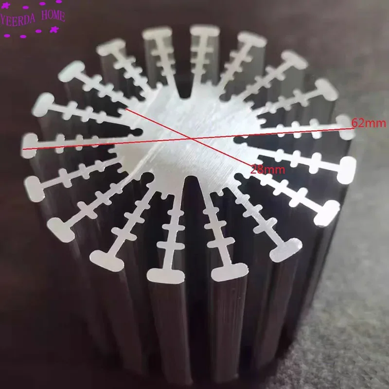 

62 mm Outer diameter aluminum sunflower rod bar High power aluminum radiator Base plate Radiator DIY