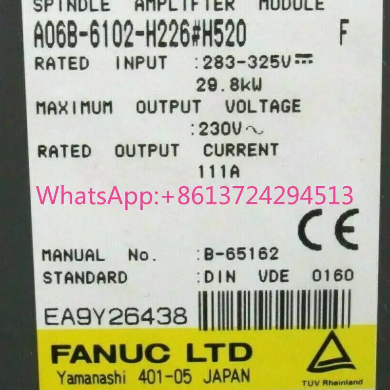 

A06B-6102-H226 New Fanuc Servo Driver IN STOCK Fast ship