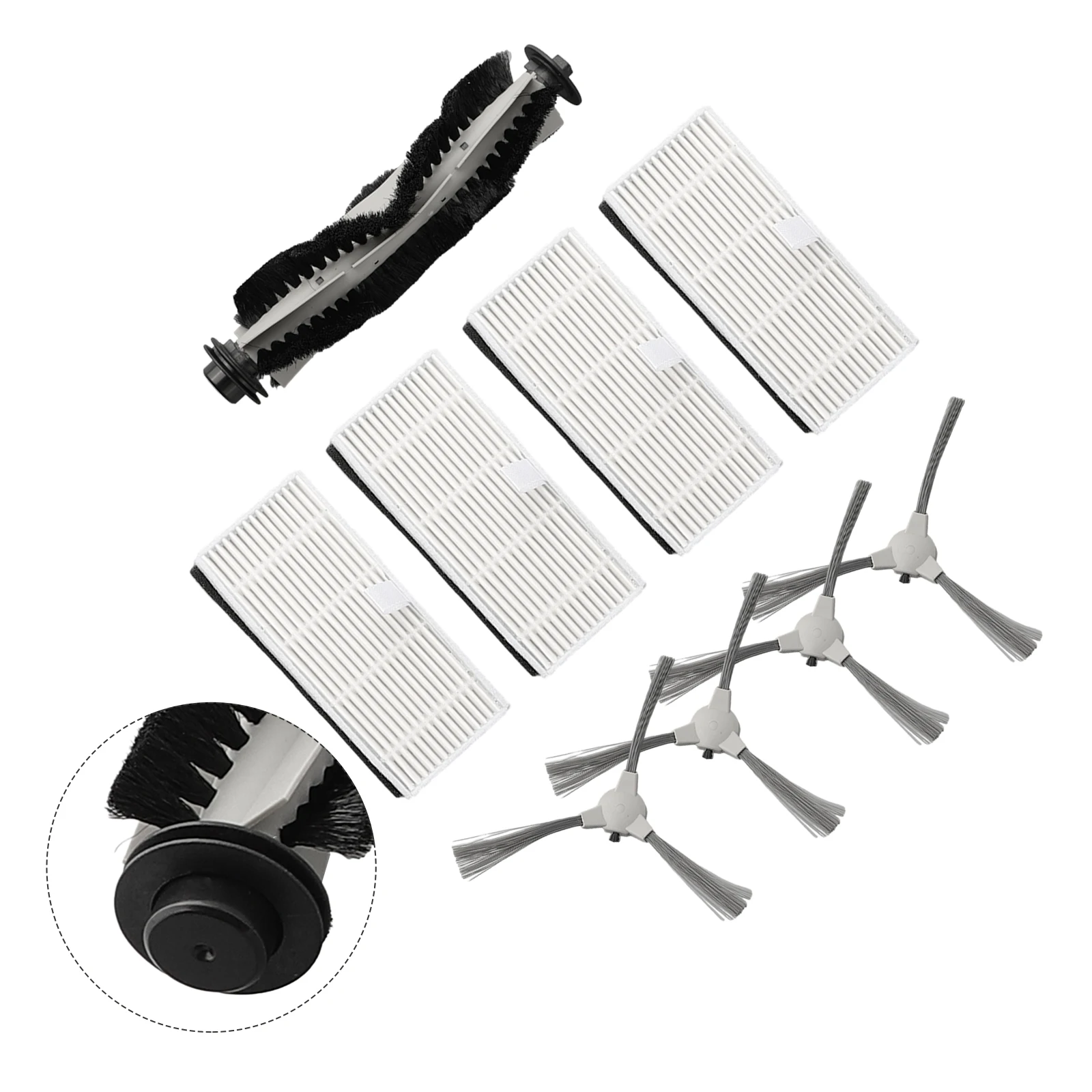 Replacement Accessory Kit for INOMI LE7 SE8 Robot Vacuum Cleaner Includes Main and Side Brushes to Enhance the Cleaning Power