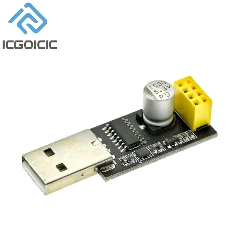 USB To ESP8266 WIFI Module ESP-01 ESP-01S Adapter Board Computer Phone WIFI Wireless Communication Microcontroller Development