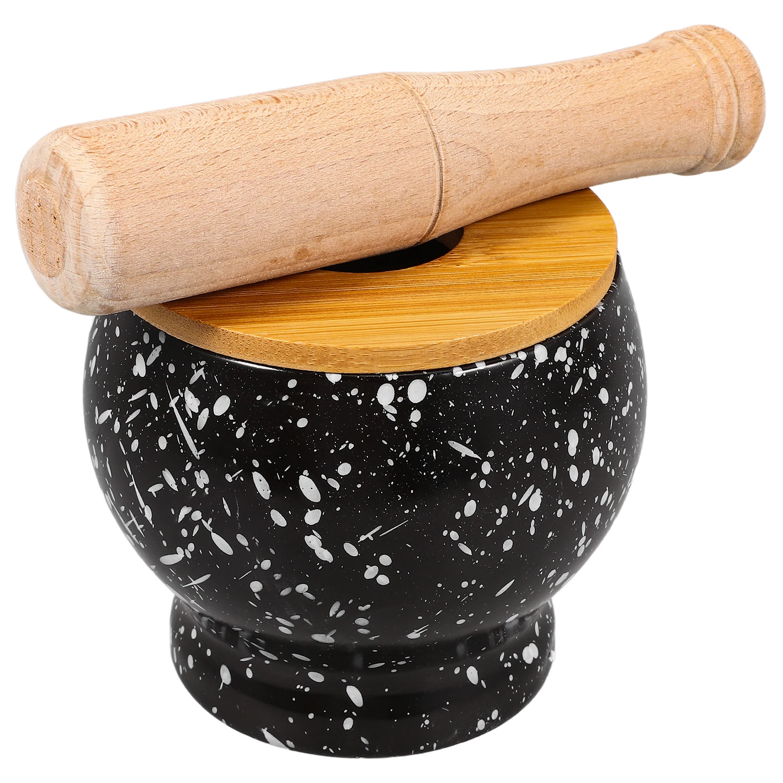 

1Set Ceramic Garlic Pestle Grinding Bowl Pills Crusher Medicine Pot Household Spice Grinder for Kitchen Use