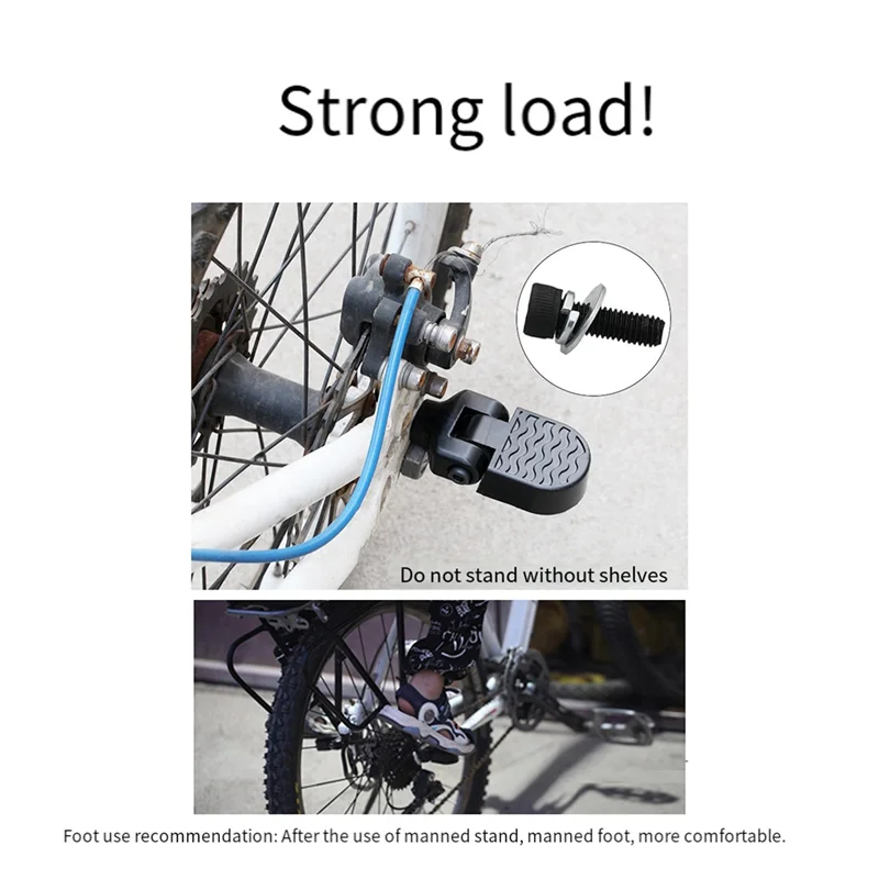 

A99I-2PCS Складная подставка для ног Велосипедные колышки Нескользящая педаль Задняя педаль Быстросъемные педали