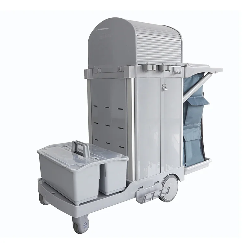 

Housekeeping Cart Stainless Steel Trolley For Cleaning The Room