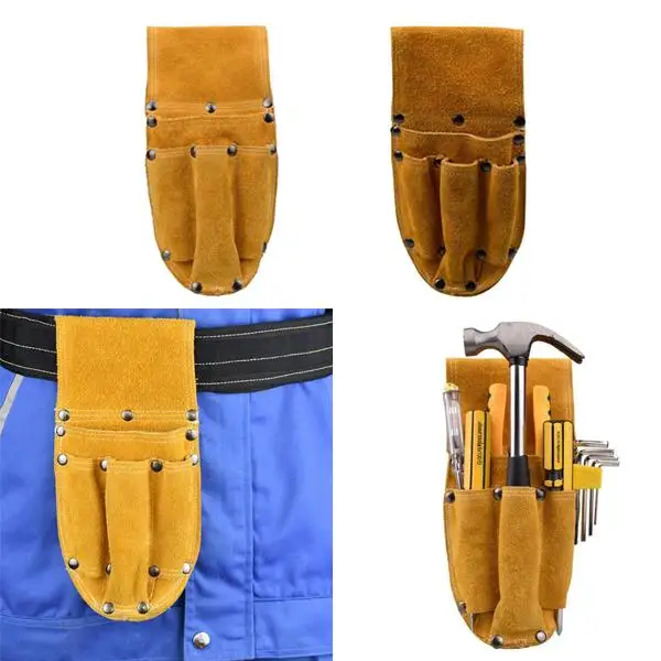 Durable Electricians Pouch Waist Bag Thick Cloth Tool Holder Storage Organizer for Hammer Wrench Spanner for Worksite Use