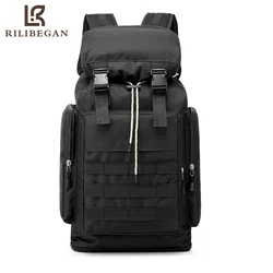 Super Large Capacity Black Travel Backpack Men Classic Oxford Outdoor Men Sport Backpack Bag Multifunction Military Backpack Men