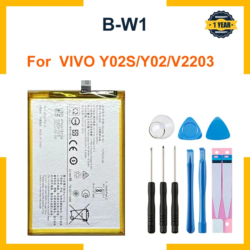 Suitable for VIVO Y02S/Y02/V2203 B-W1 5000mAh brand new large capacity built-in mobile phone battery