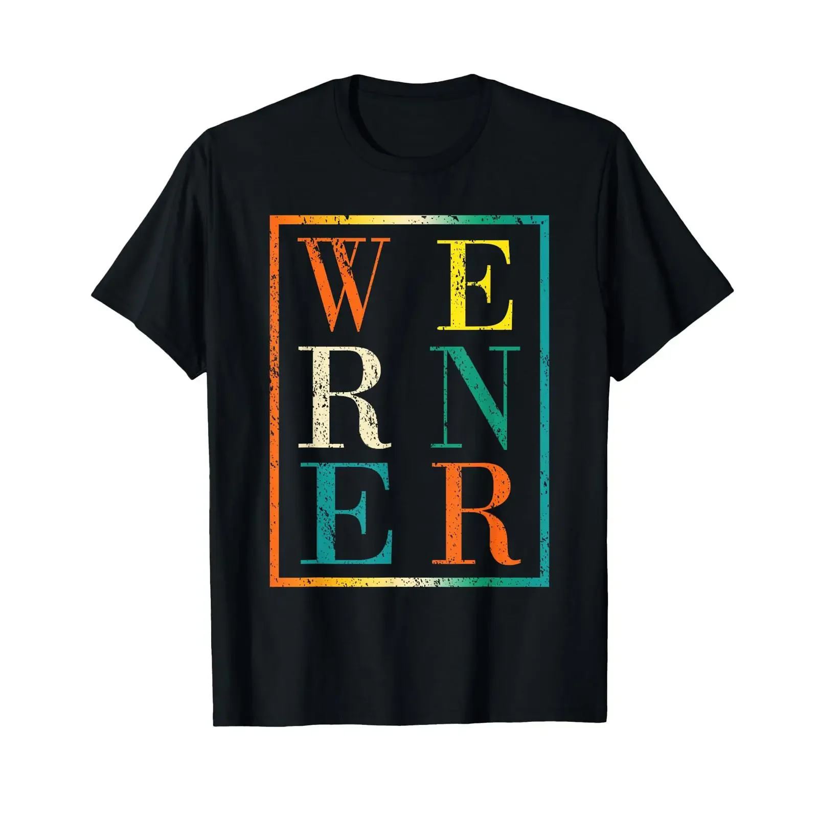 Werner T Shirt vintage Washed Top For Everyday Wear fashion Casual homme Comfortable designer clothes Stylish streetwear Soft