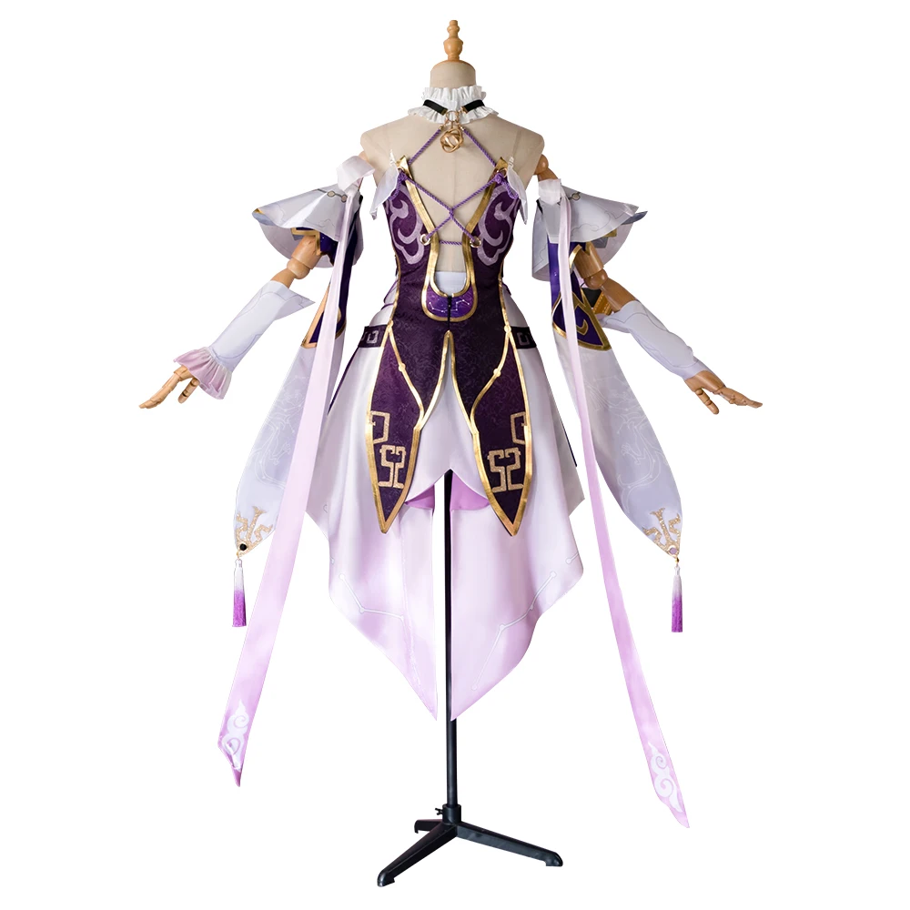 Fu Xuan Cosplay Kostuum Met Pruik Anime Spel Honkai Star Rail Kostuum Halloween Carnaval Feest Vrouwen Jurk Pak