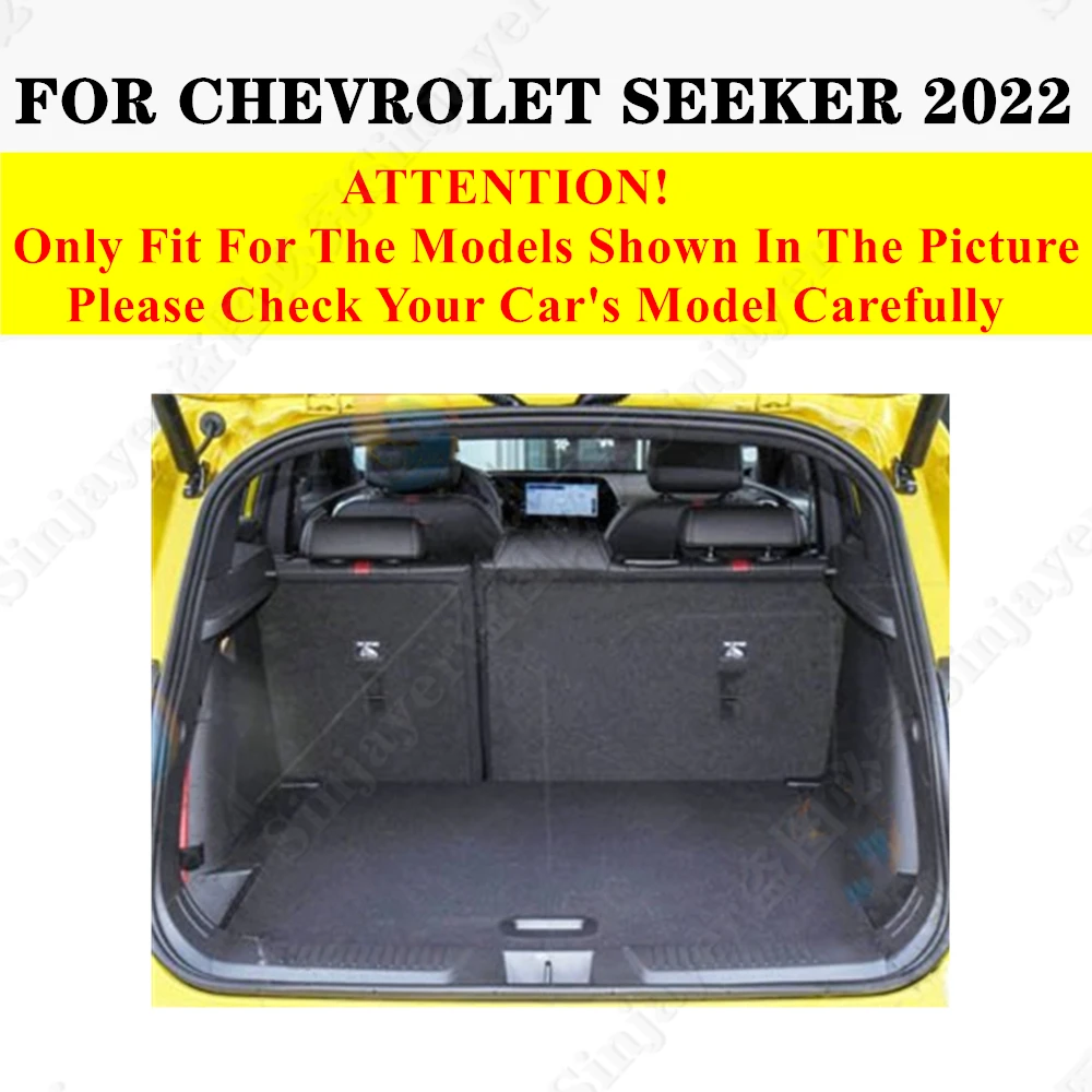 High Side Car trunk mat for Chevrolet Seeker 2022 Tail Boot Tray luggage Pad Rear Cargo Liner Protect Cover Interior Accessories