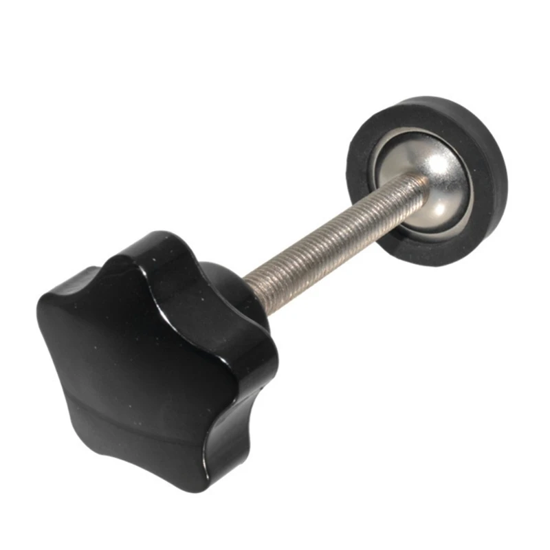 100pcs Sturdy  Knob Hand Tightening Screw Clamping Black Head Assortment Impact Resistant Clamping Screw Knob