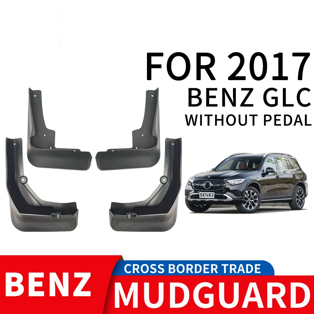 

For 2017 BENZ GLC WITHOUT PEDAL Mudflaps Front Rear Flares Splash Guards Cover Car Accessoie