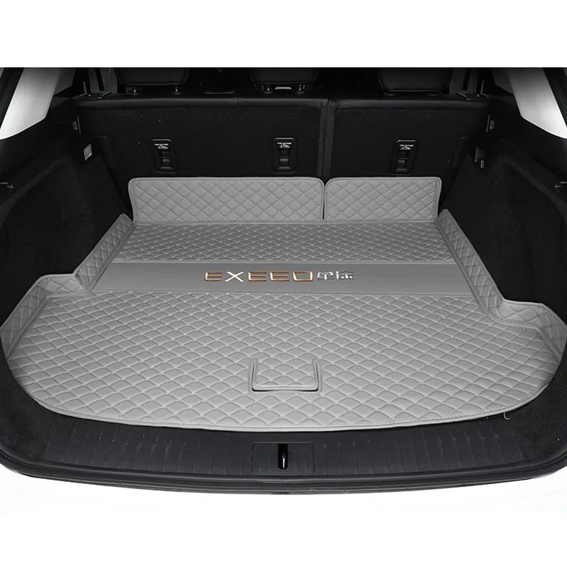 For CHERY EXEED RX 2022 2023 2024 Accessories Car Trunk Mats Rear Tailbox Cargo Leather Liner Carpet Protecion Cover Pads