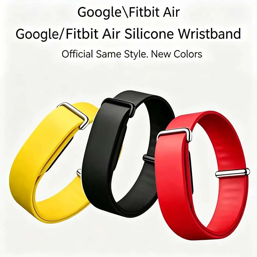 Silicone Sport Watch Band For Google Fitbit Air Soft Rubber Adjustable Replacement Wrist Bracelet Fitness Strap