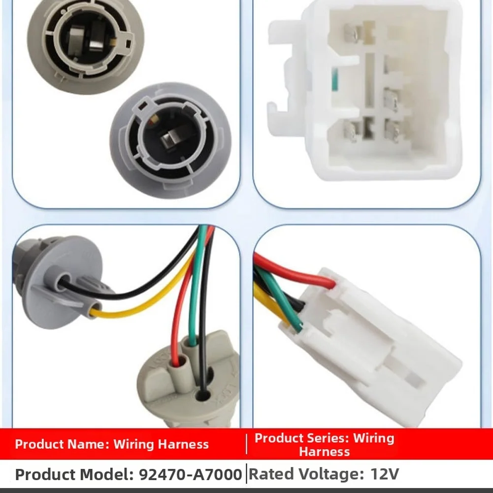 For Kia Forte 2014-2016 Car Taillight Socket Wiring Harness OE:92470-A7000 Replace Your Broken Damaged Accessories