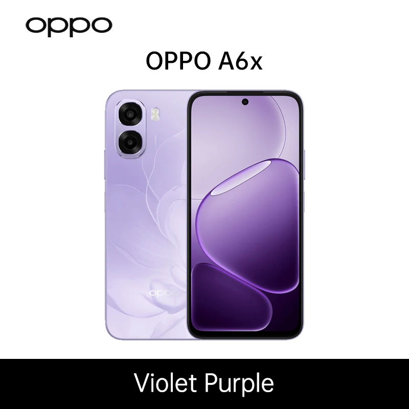 Smartphone OPPO A6x 5G version européenne, 4 Go + 128 Go, 6 Go + 256 Go, 6100 mAh, écran 6,75 pouces, ColorOS 15.0, téléphones mobiles, garantie officielle