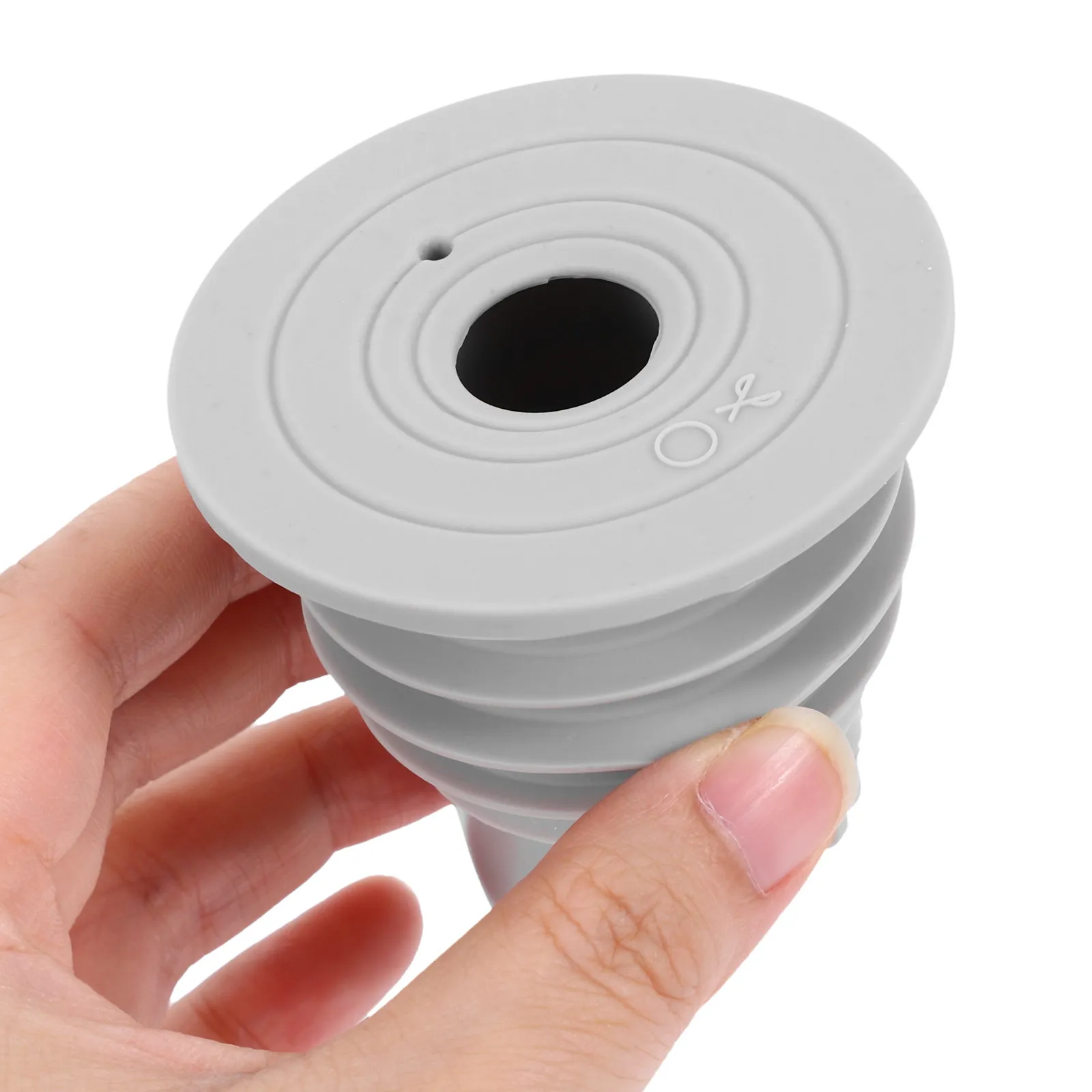 Easy Install Silicone Drain Pipe Seal Plug Stylish Gray Drain Core for Kitchen Bathroom Shower Floor Sewer Odor Proof Backflow