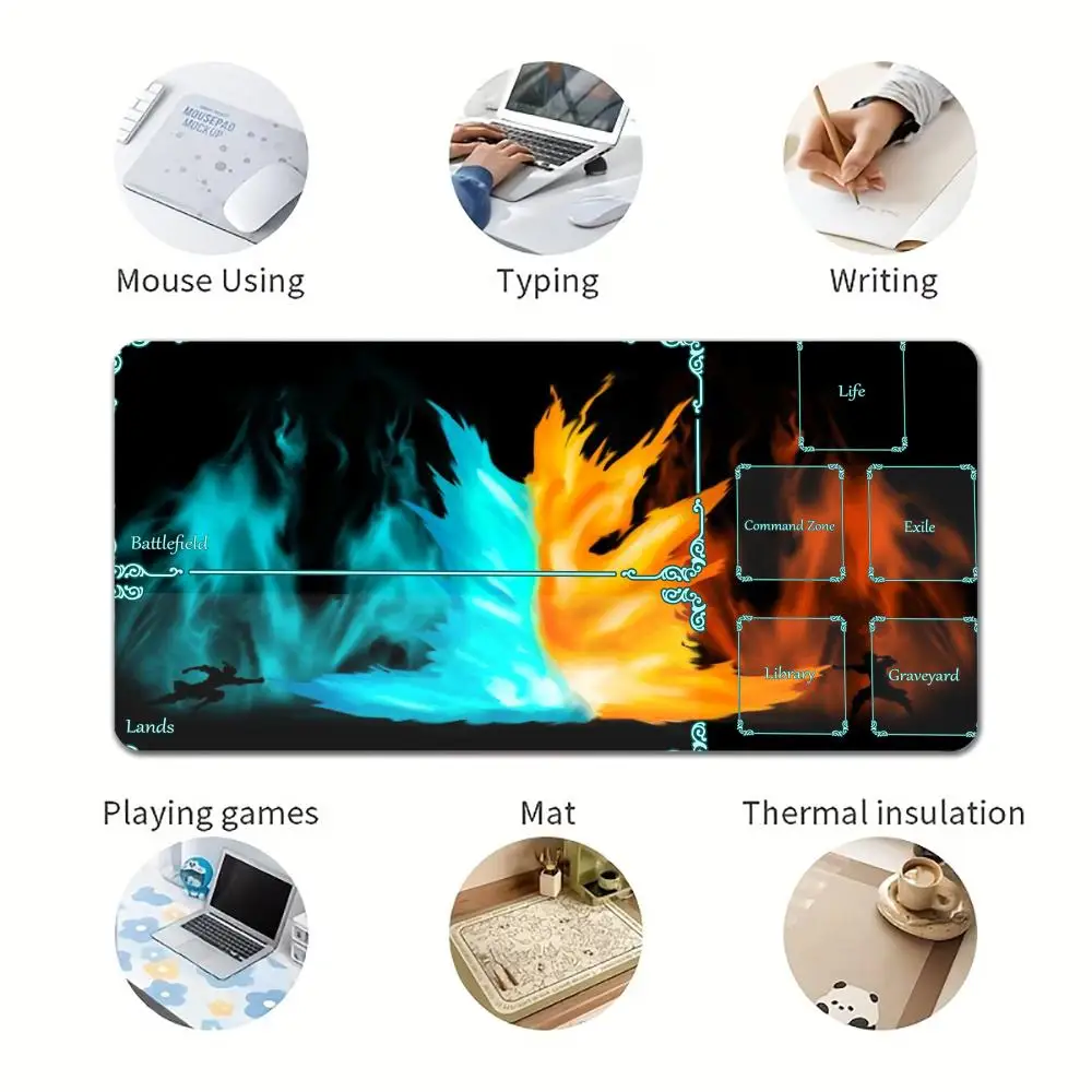 Advanced Game mat Large Rubber Anti-slip PC Desk Accessories Mousepad for Office and Gamer Keyboard Decor Mat No pollution