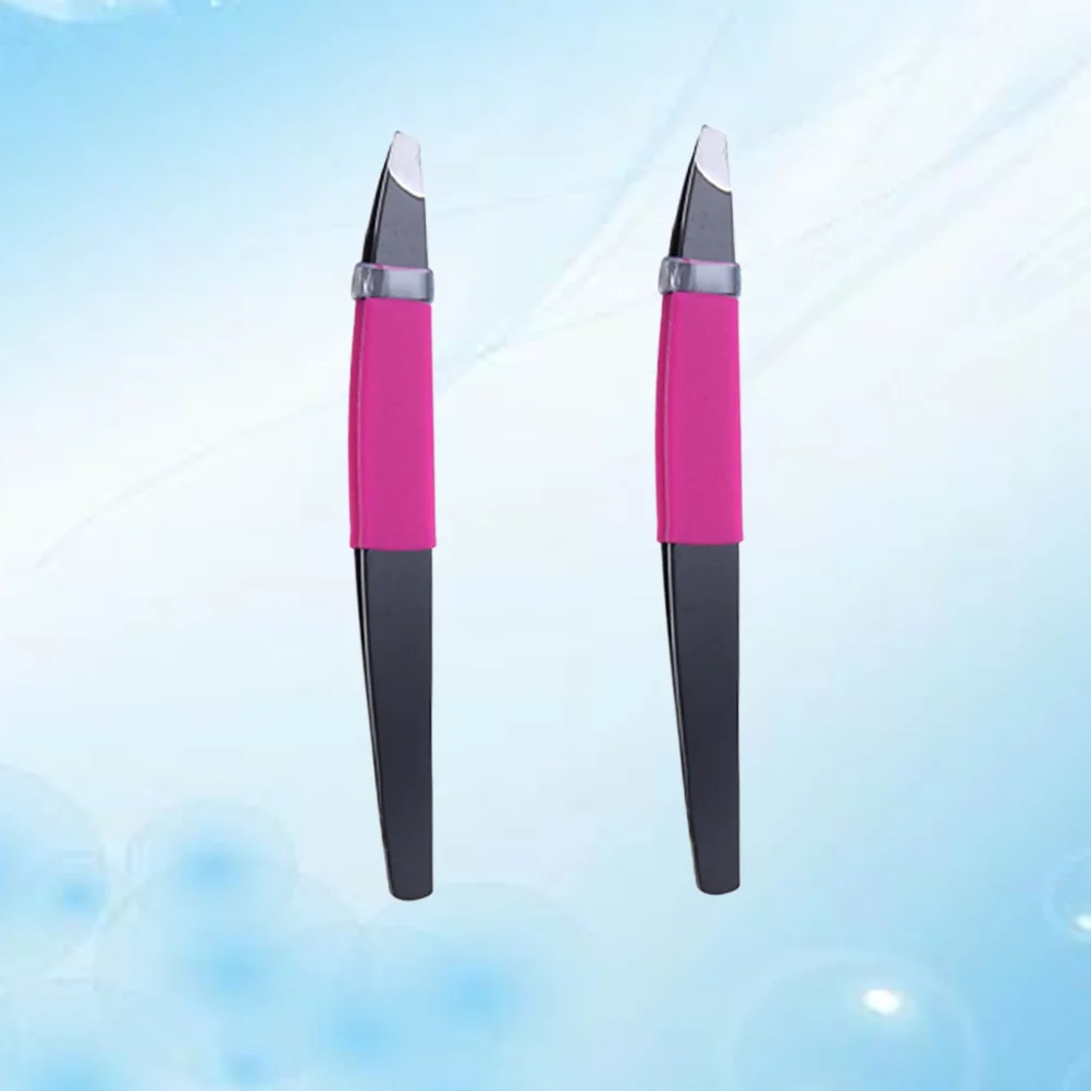 2 Stück Augenbrauenklemme aus Edelstahl, vergoldet, leicht, sicheres Design zum Trimmen von Augenbrauen, falschen Wimpern, Anwendung, Formung