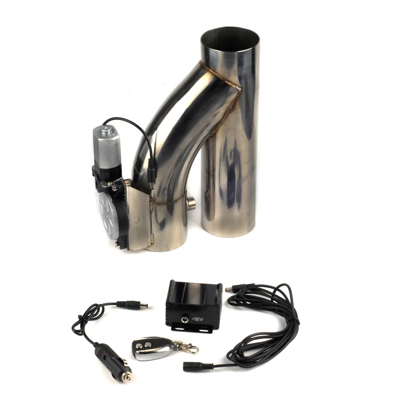 

Universal Stainless Steel 2,2.25,2.5,2.75,3 " Dump Valve Electric Exhaust Cutout Cut Out with Wireless Remote YYR
