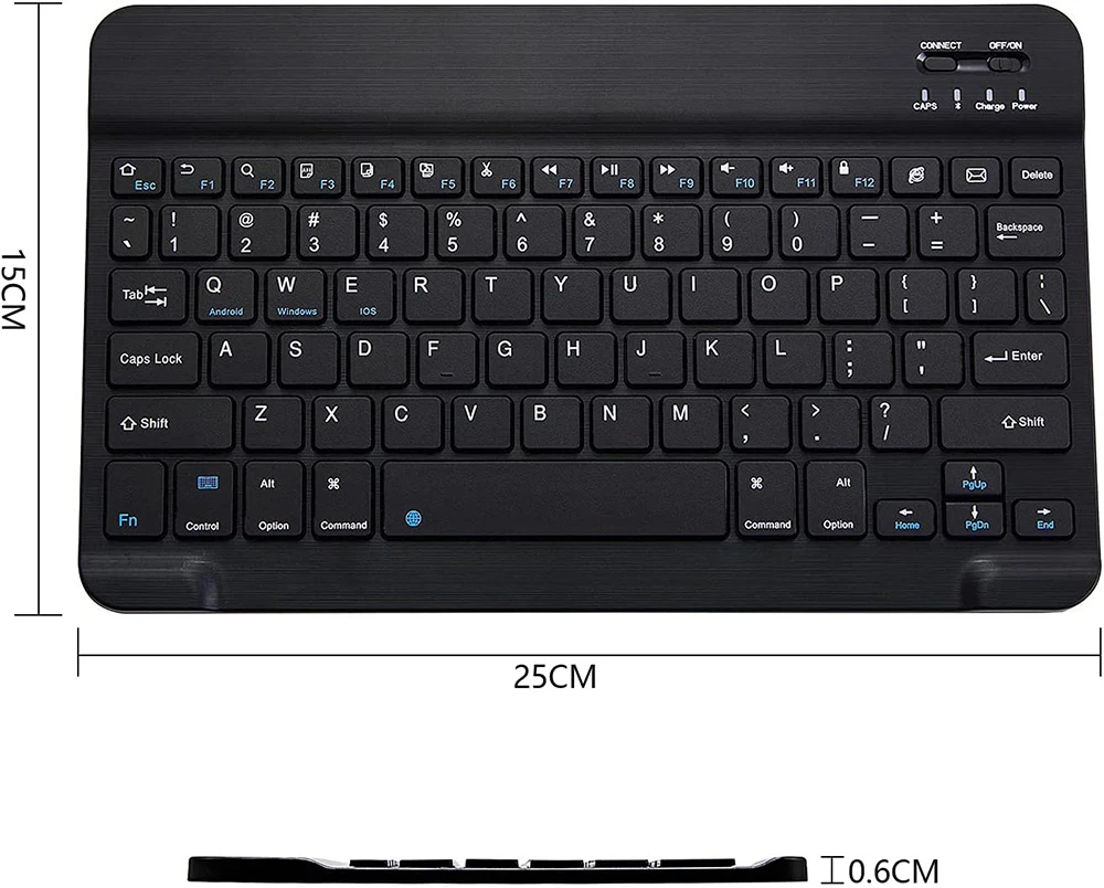 Mini bezprzewodowa klawiatura Klawiatura Bluetooth Klawiatury z możliwością ładowania 10-calowe dla iPada IOS Android Windows