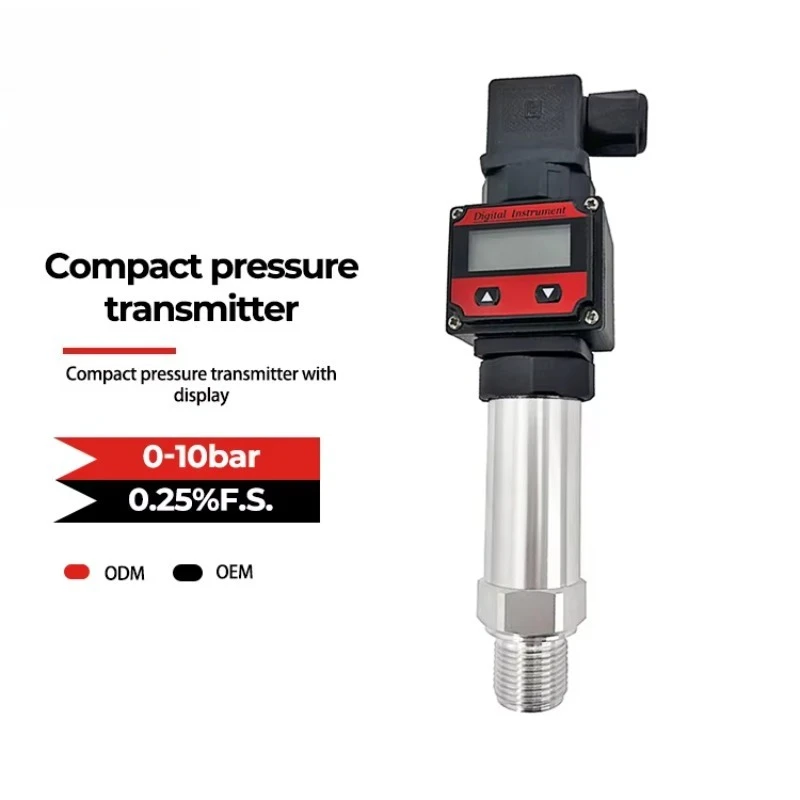 4-20mA RS485 0-10V LCD Digital Display Pressure Sensor Smart Transmitter for  Oil