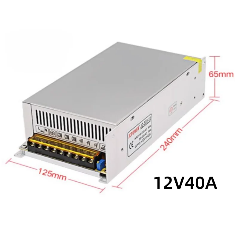 Imagem -05 - Fonte de Alimentação de Comutação Ac110v 220v para Dc12v 12v Volts 3a 5a 10a 15a 20a 25a 30a 33a 40a Adaptador de Fonte de Transformador de Iluminação Led