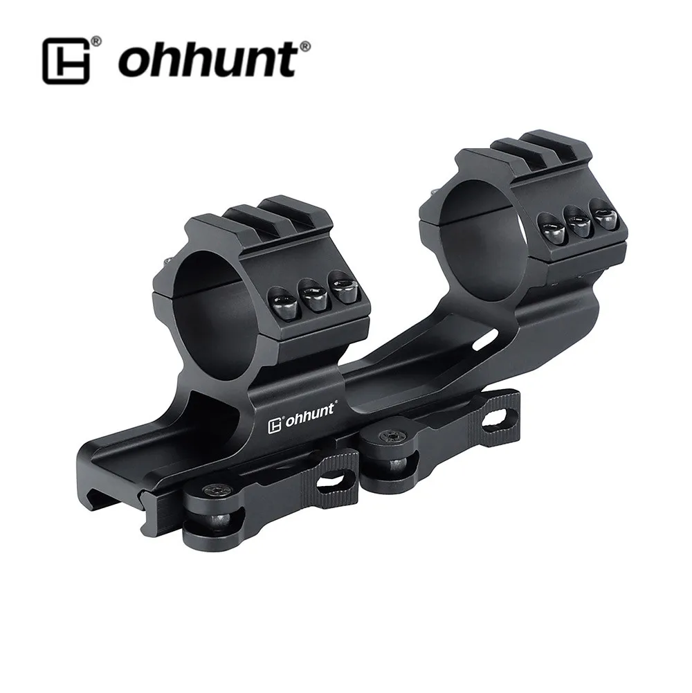 

Крепление для прицела ohhunt 30 мм, 1 дюйм, быстроразъемное крепление для прицела Пикатинни QD, 1,42 дюйма, центр, высокий черный
