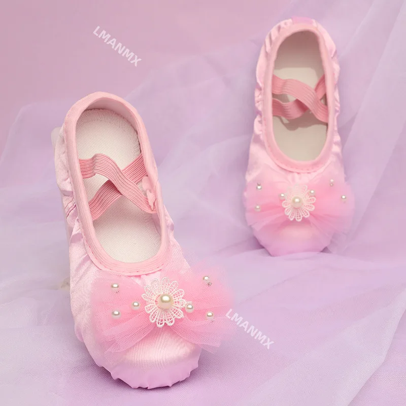 Korean Style Children's Shoe for Girl Ballet Toes Ballroom Dance Shoes Dance Shoes Women Practise Ballerina Shoes Women Ballet