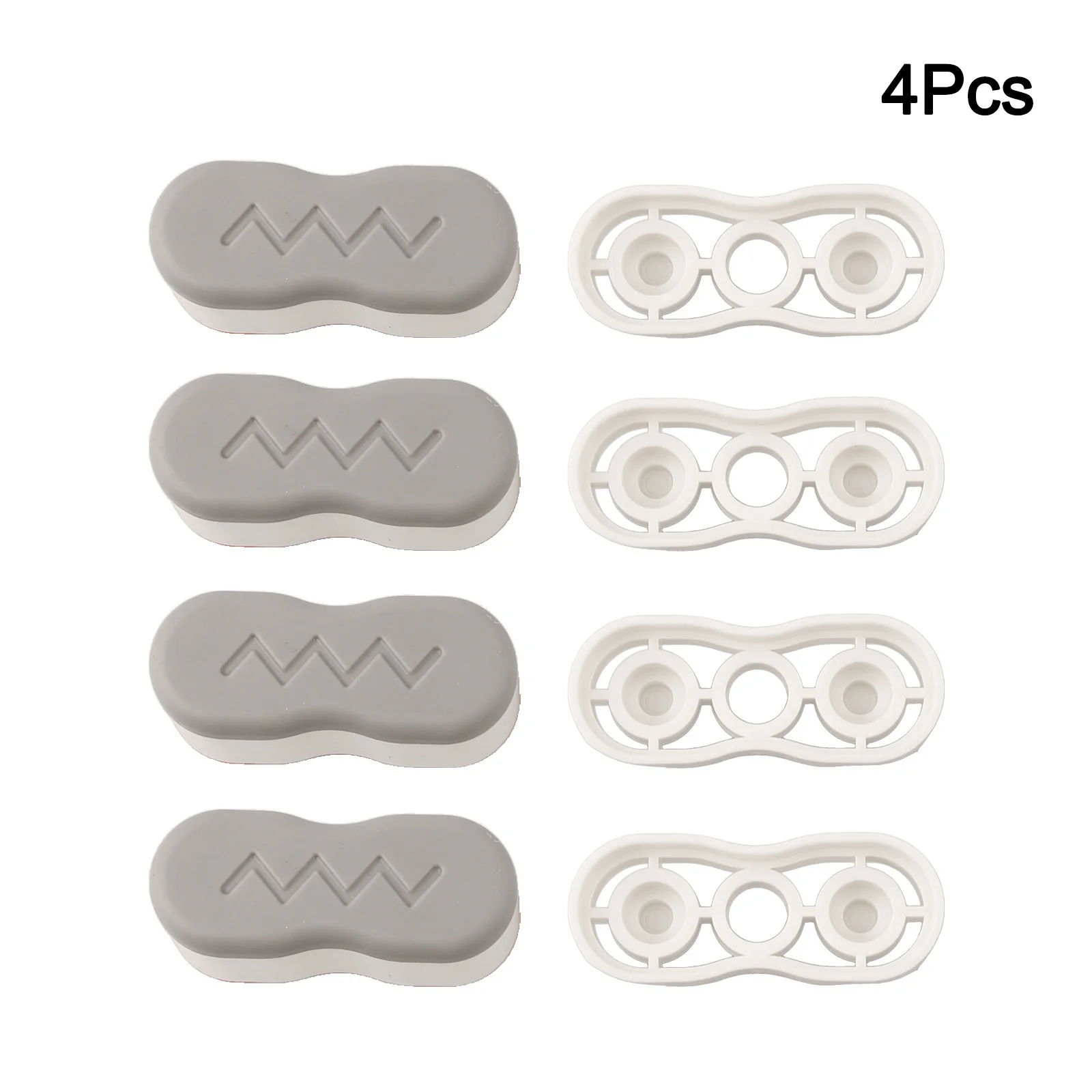 Height-increasing Pads Toilet Seat Risers Robust ABS Construction Strong Adhesion Self-adhesive For Toilet Seat