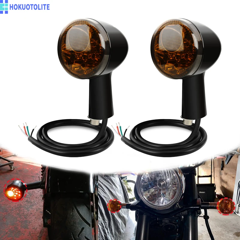 

1 Pair Motorcycle LED Turn Signal Kit Brake Light, Running Light, Turn Indicator, For Harley XL883 XL1200 Sportster 1992-UP