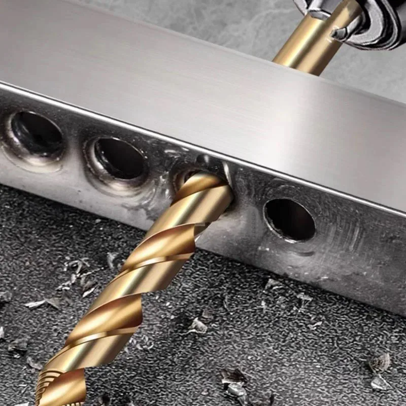 Wiertło kręte Cobalt Step, M35 HSS z chwytem prostym (3-13 mm) do metalu, stali nierdzewnej i żelaza