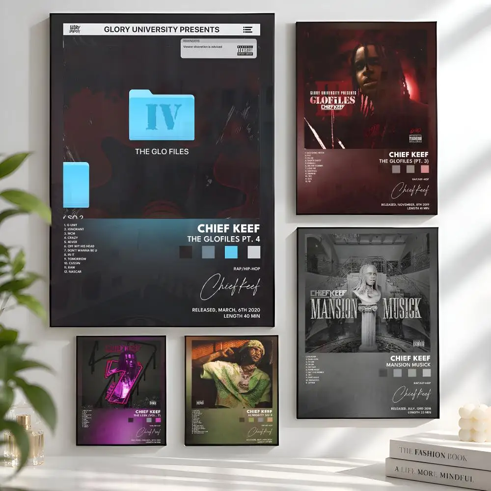 Singer C-Chief Keef Poster Aesthetic Wall Art Bedroom Living Room Dorm Office Home Decor