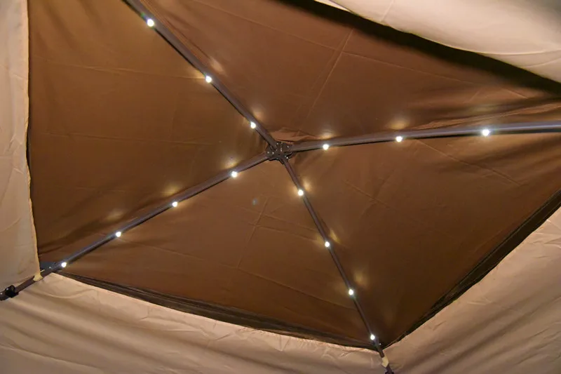 Steel Frame Collapsible Pop up Tent Advertising Trade Show Canopy Tent 11x11 ft Double Canopy
