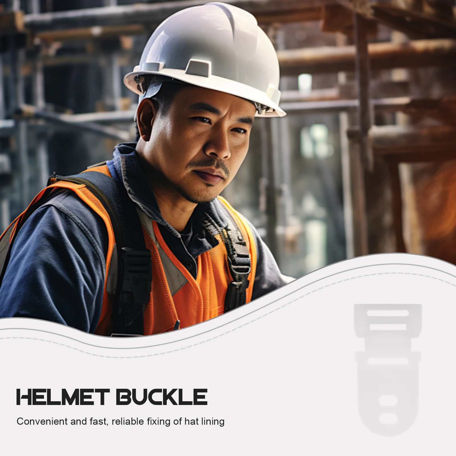

20pcs Safety Buckles Chin Strap Replacement Parts Hard Hat Accessories Secure Fit Easy Adjustment Plastic